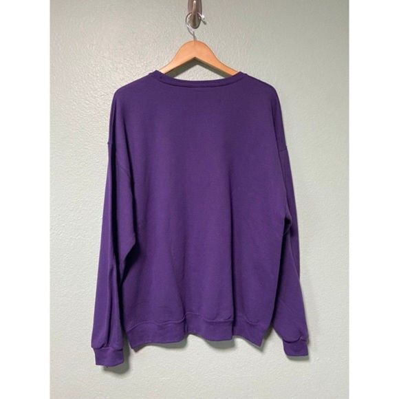 Vintage Women's Cat in Stocking Purple Sweater Size XL‎ - Picture 3 of 6